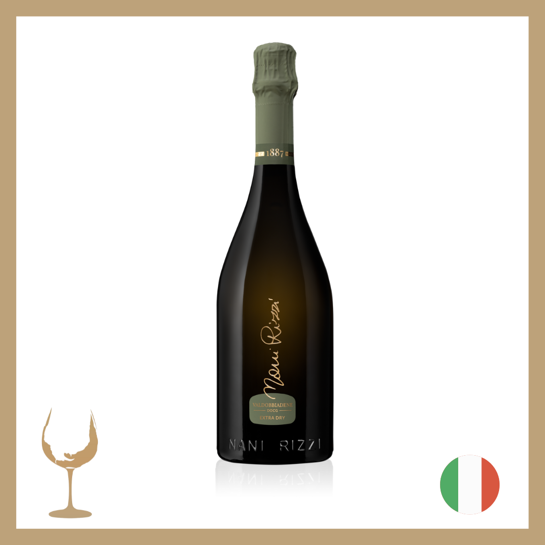 Nani Rizzi Valdobiaddene Prosecco Superiore DOCG Spumante Extra Sec (Caisse de 6)